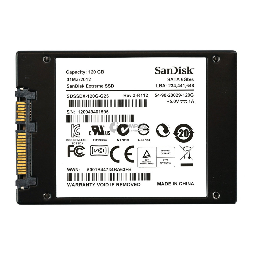 SDSSDX-120G-G25 SANDISK EXTREME SSD 120GB SATA 2.5